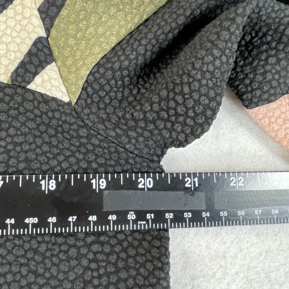 Vintage WESTON Womens XL Black Abstract Floral Multi Long Sleeve Sweater - Picture 7 of 10